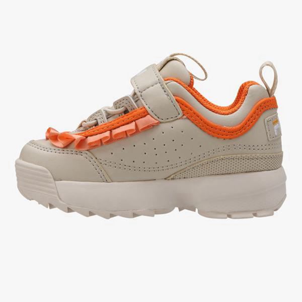 Zapatillas Fila Niñas Beige / Naranjas - Disruptor 2 Td Frill - España 354689PZS